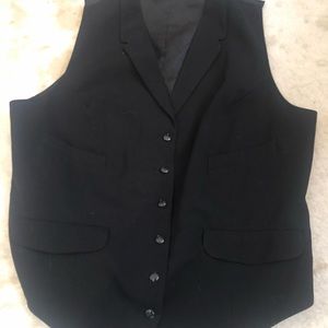 Women’s Black Button Down Vest